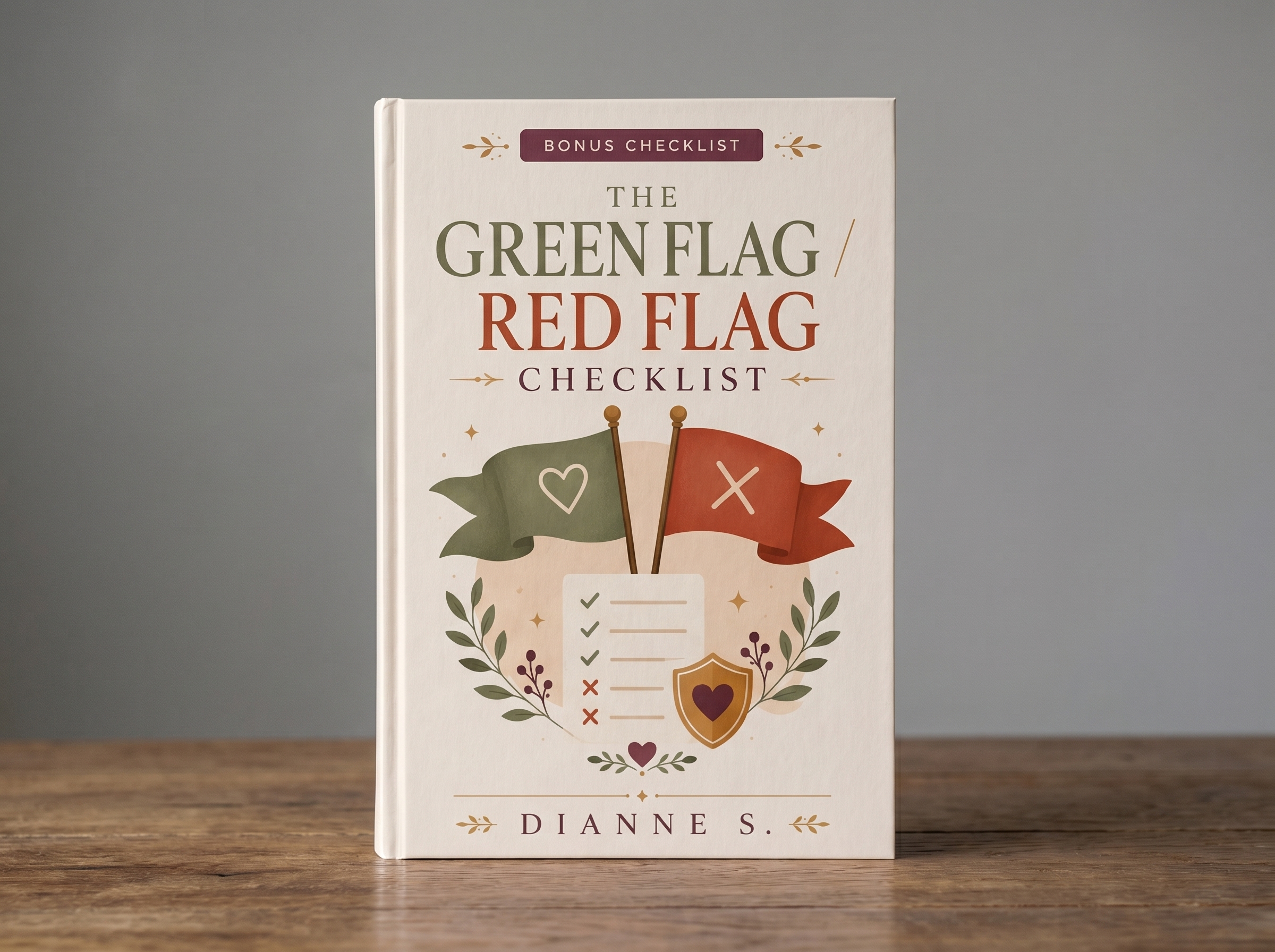 Green Flag Red Flag Checklist mockup