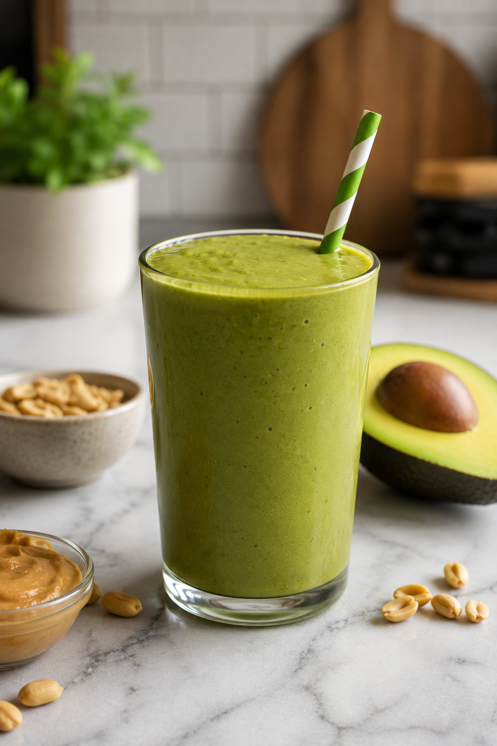 A protein smoothie made from one of the recipes